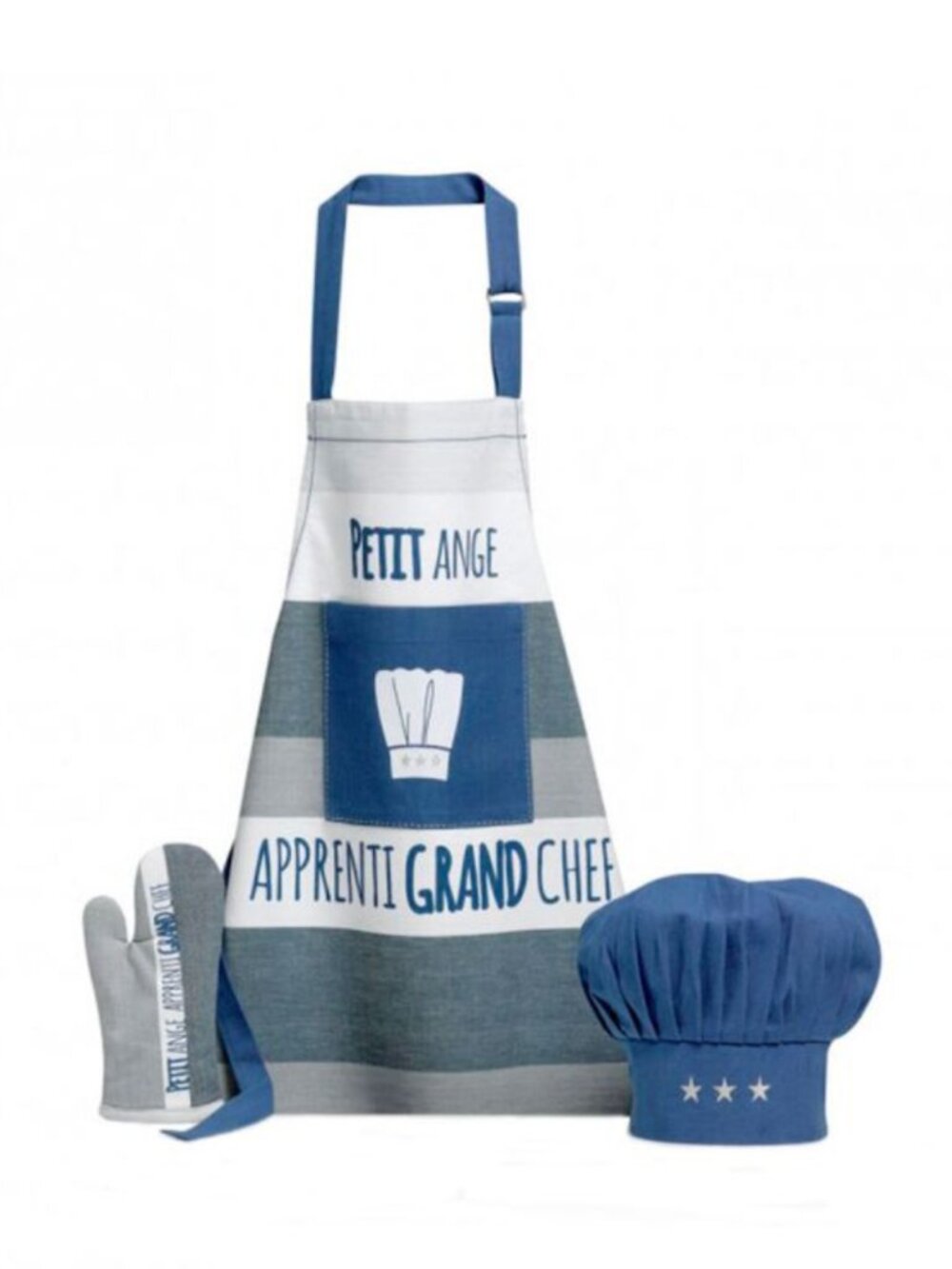 WINKLER Petit Ange Kids Chef Set Apron Hat Glove NWT